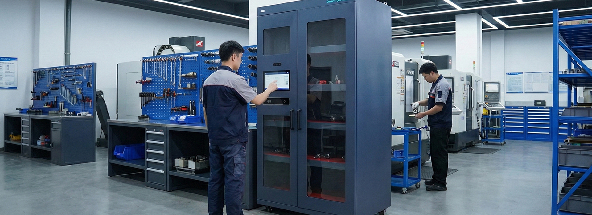 RFID智能柜应用解决方案 - 超高频UHF RFID智能工具柜、医疗耗材管理柜展示