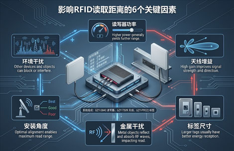 影响Passive RFID读取距离的因素